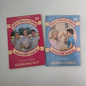 Sweet Valley Twins Books 25 26 Standing Out Taking Charge Francine Pascal 1989